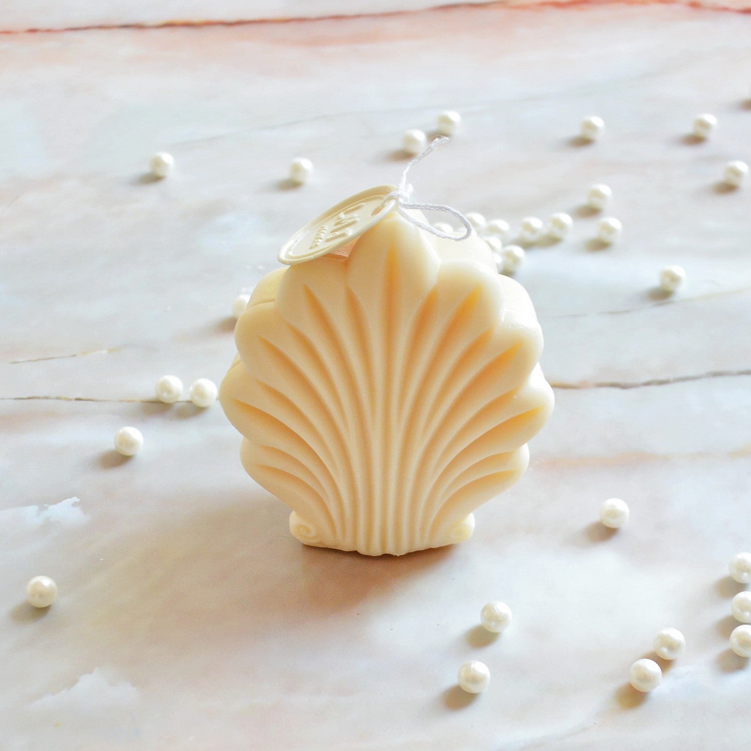 Seashell Shaped Scented Soy Candle - Clam Shell Candle | LMJ Candles