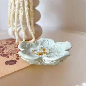 Handcrafted Small Flower Shaped Trinket Dish - LMJ Candles