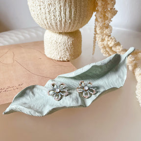 Handcrafted Leaf Shaped Decorative Trinket Dish - LMJ Candles