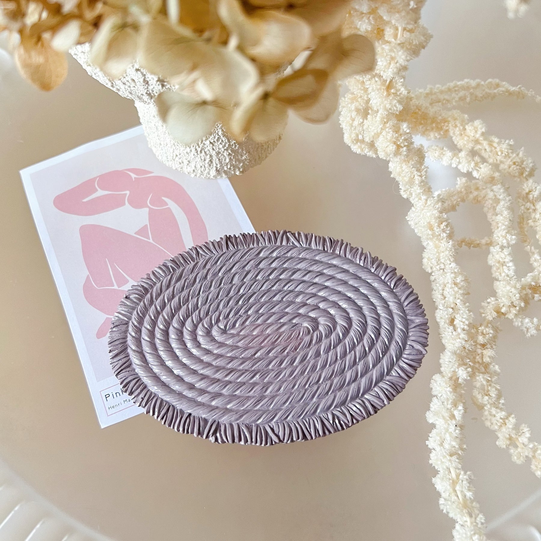 Rope Coaster, Handcrafted Trinket Dish - LMJ Candles