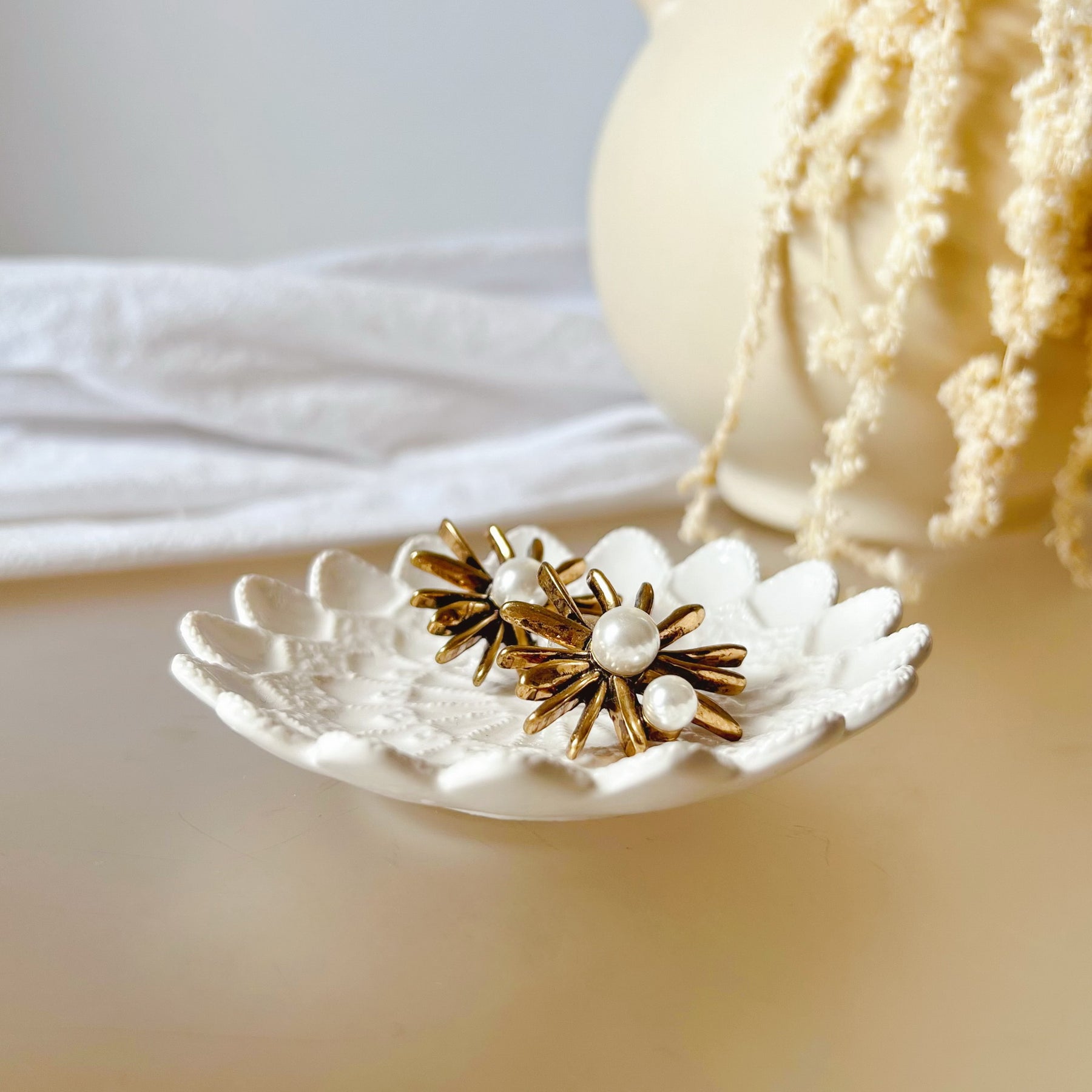 Handcrafted Retro Decorative Trinket Dish - LMJ Candles