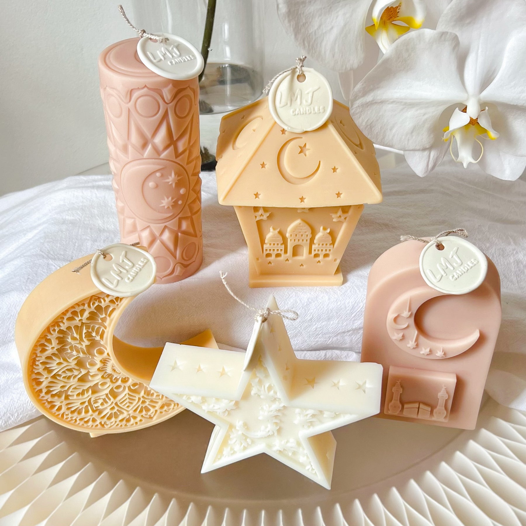 Moon Shaped Ramadan Candle - Eid Décor & Gifts | LMJ Candles