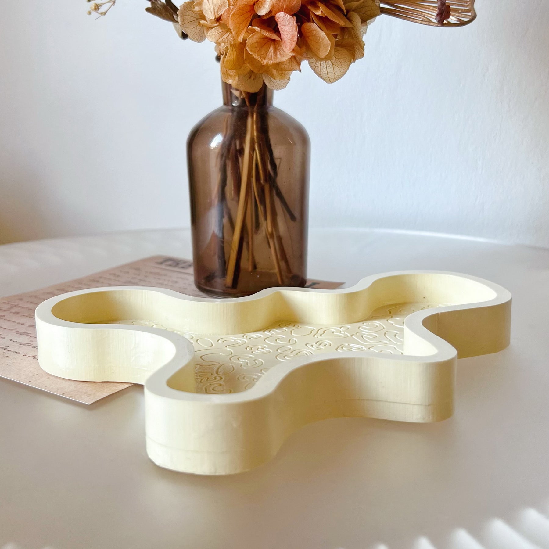 Handcrafted Irregular Decorative Tray, Trinket Dish - LMJ Candles