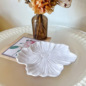 Handcrafted Hibiscus Flower Candle Tray - LMJ Candles