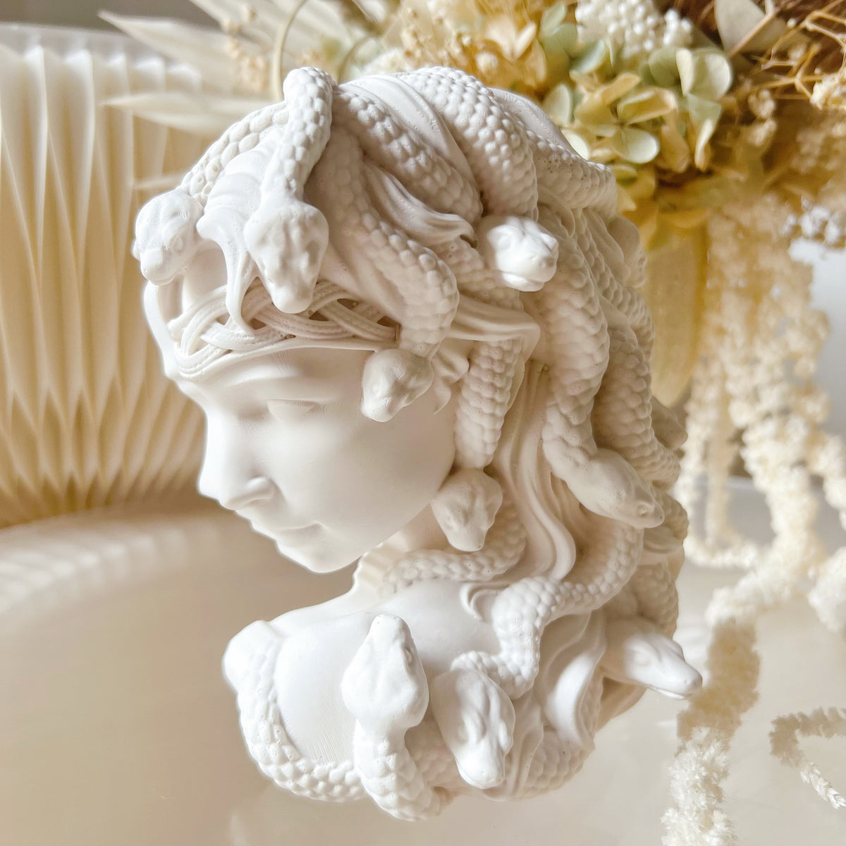 Medusa Bust Home Décor, Ancient Greek Art, Handmade Gift | LMJ Candles