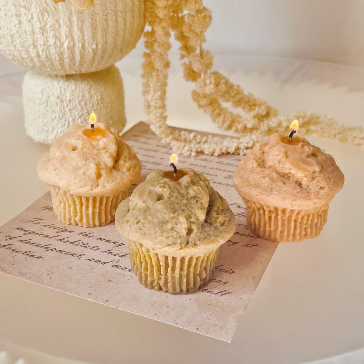Muffin Shaped Scented Soy Food Candle - LMJ Candles