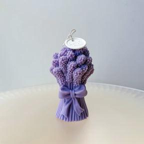 Lavender Bouquet Soy Candle, Floral Home Décor, LMJ Candles