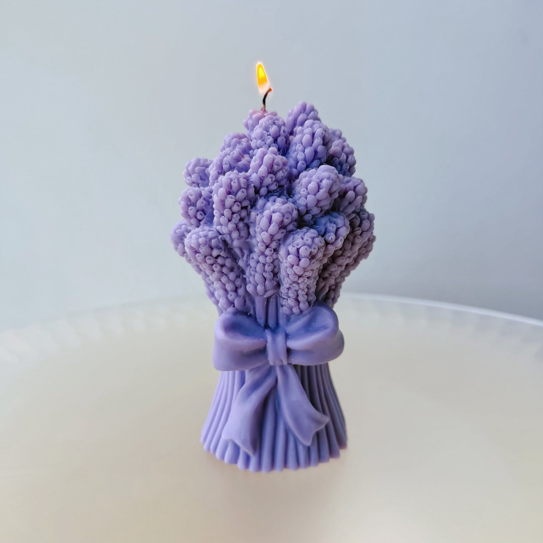 Lavender Bouquet Soy Candle, Floral Home Décor, LMJ Candles