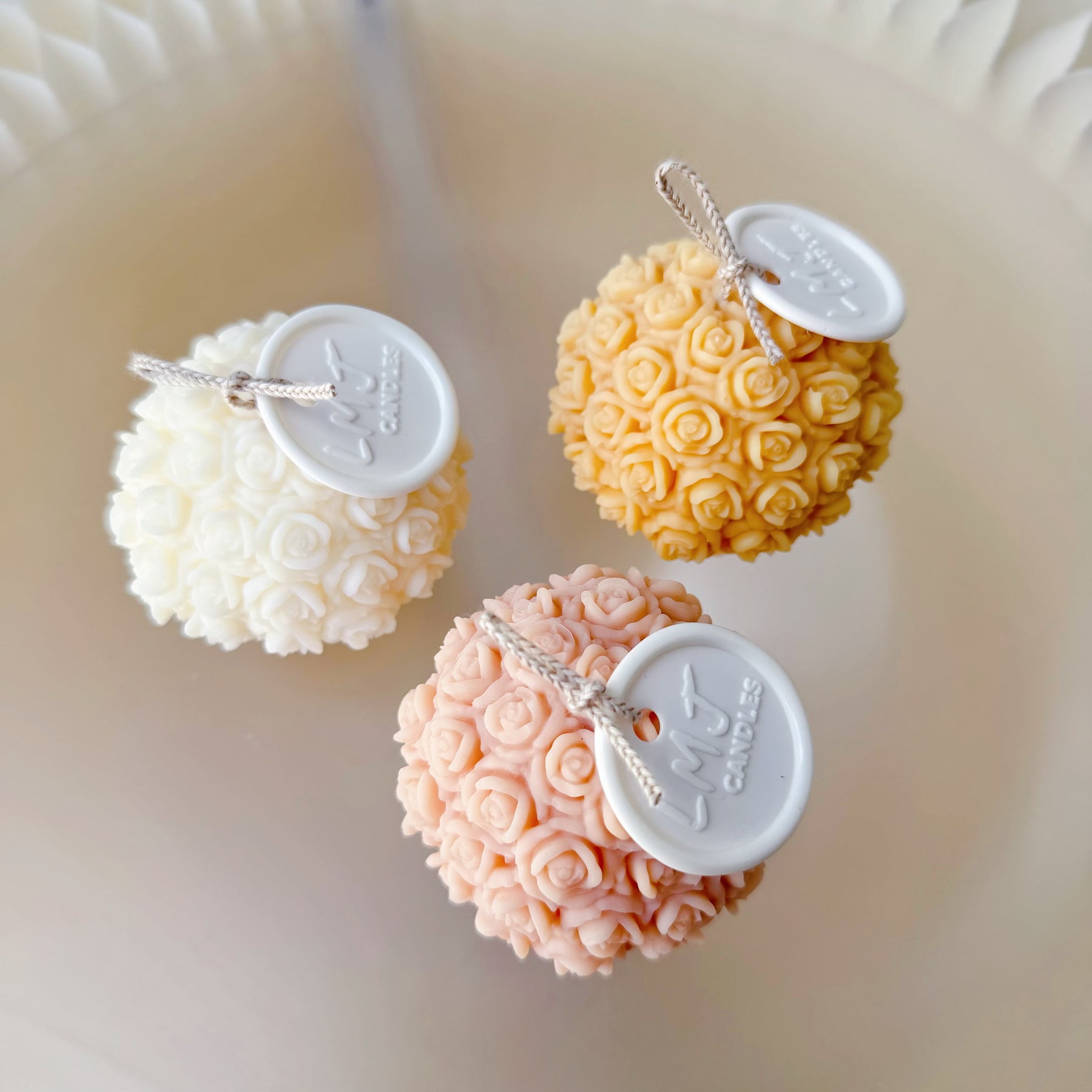 Flower Cupcake Soy Candle, Handmade Dessert Candle, LMJ Candles