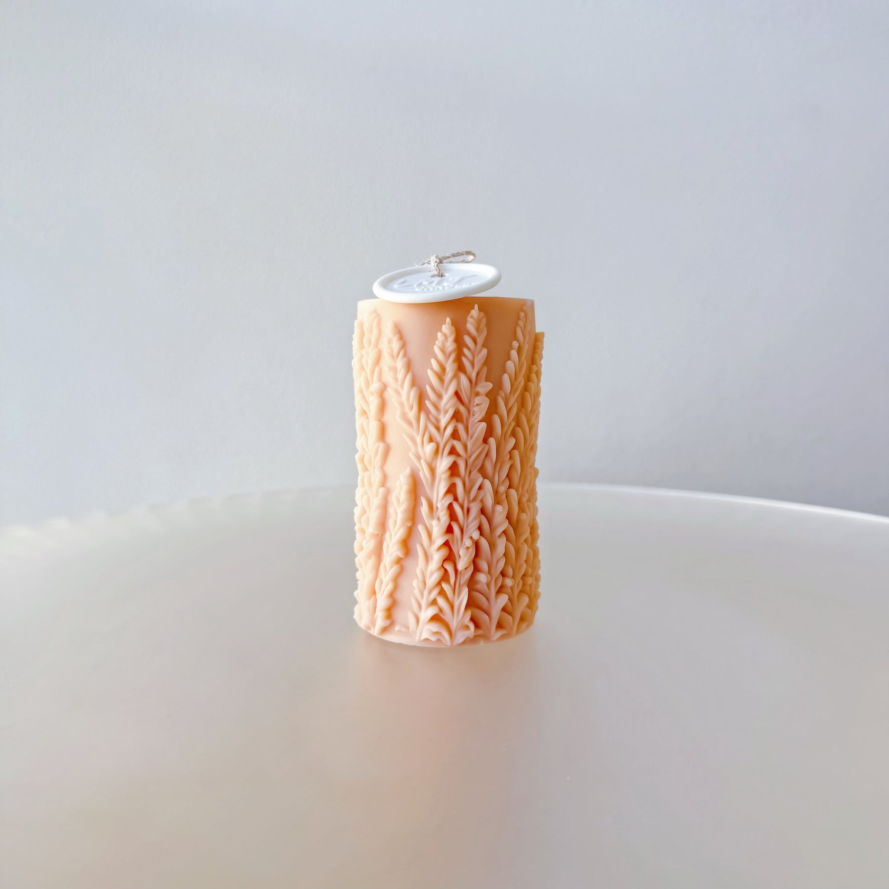 Lavender Scented Soy Pillar Candle, Flower Lover's Gift, LMJ Candles