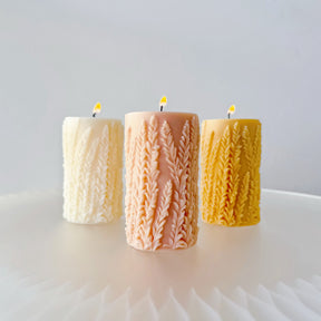 Lavender Scented Soy Pillar Candle, Flower Lover's Gift, LMJ Candles