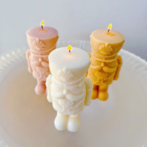 Christmas Gift & Xmas Décor, Nutcracker Candle, LMJ Candles 