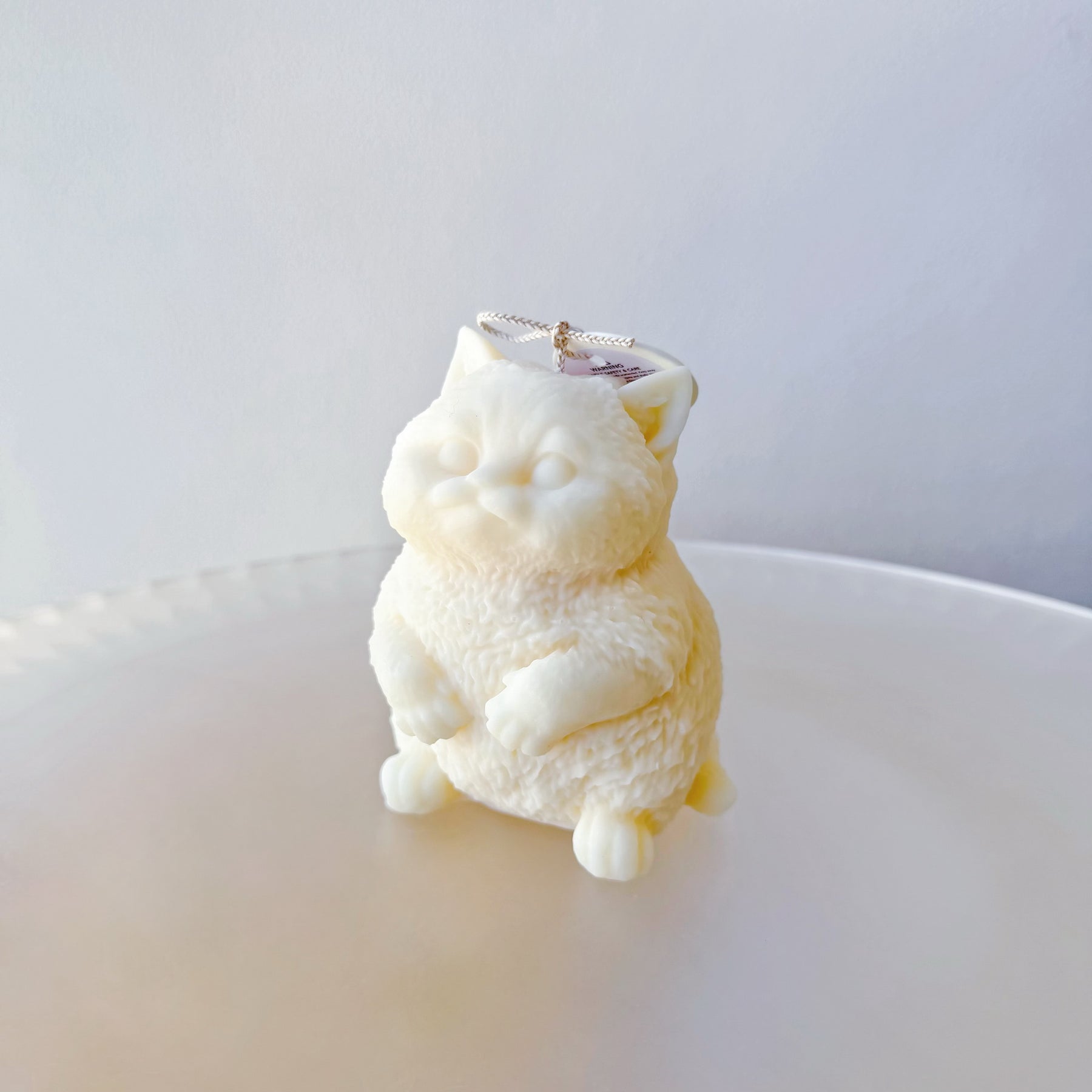 Puffy Cat Scented Soy Candle, Handmade Cat Candle, LMJ Candles