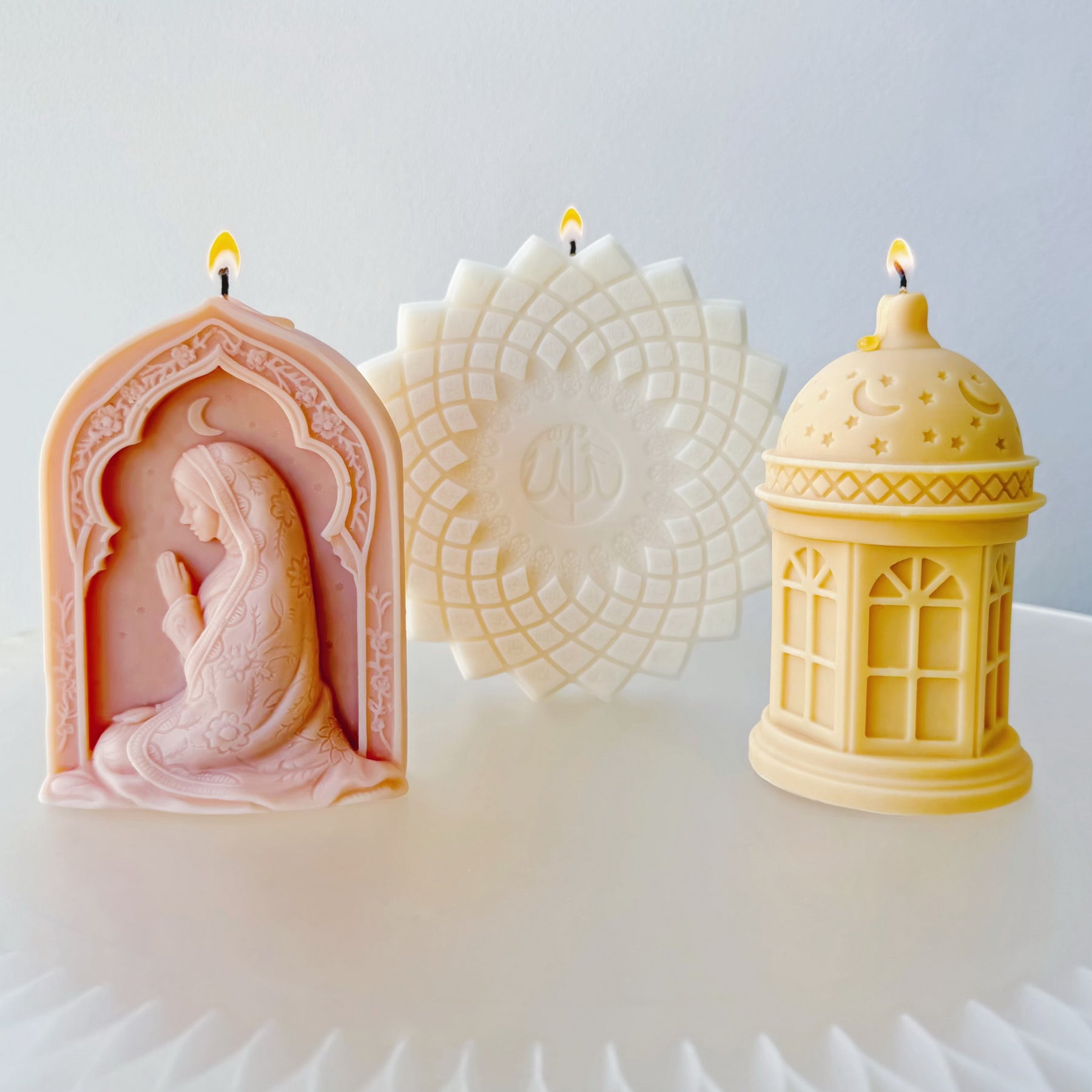 Allah Geometry Soy Candle, Eid Décor & Gift, LMJ Candles