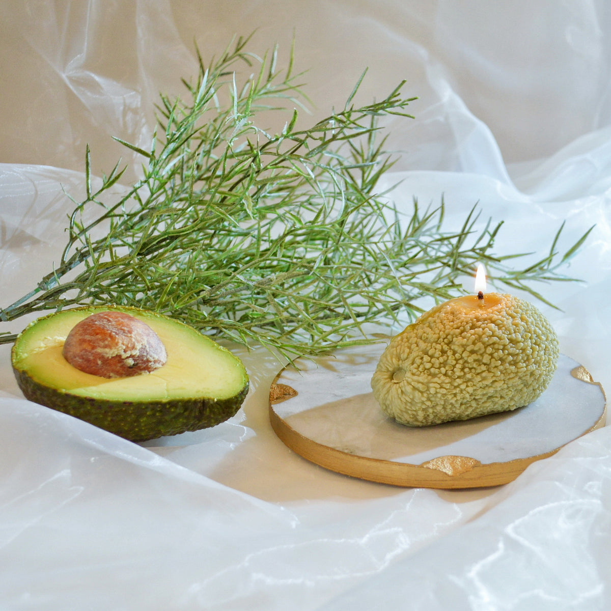 Avocado Shaped Scented Candle - Housewarming Gifts | LMJ Candles
