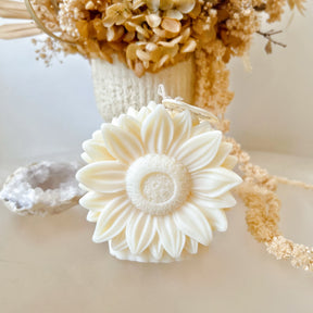Sunflower Scented Soy Candle, Handmade Decorative Candle, LMJ Candles