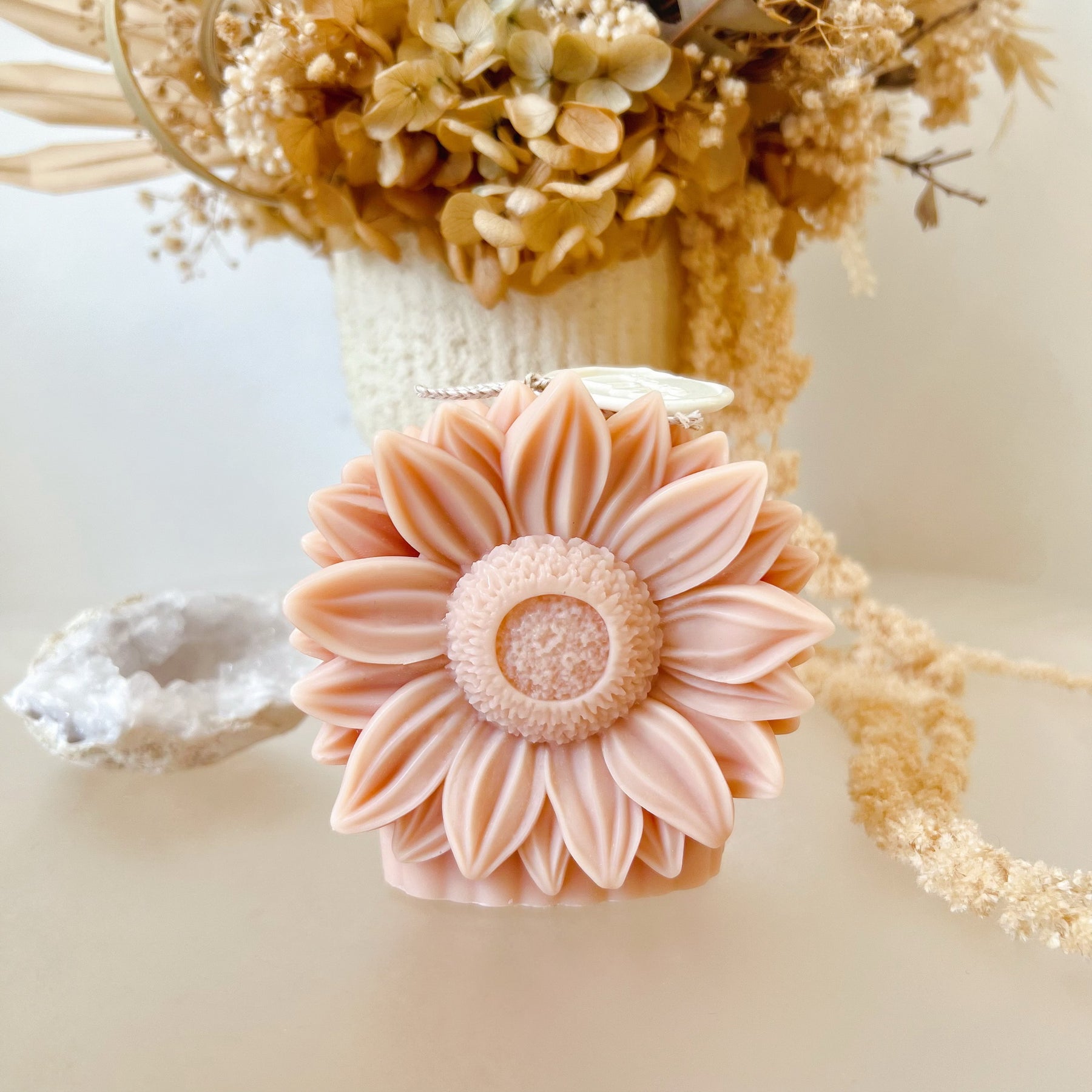 Sunflower Scented Soy Candle, Handmade Decorative Candle, LMJ Candles