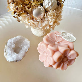 Cherry Blossom Scented Soy Candle, Handmade Floral Candle, LMJ Candles