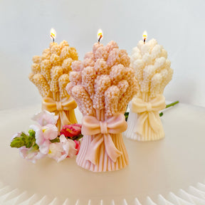 Lavender Bouquet Soy Candle, Floral Home Décor, LMJ Candles