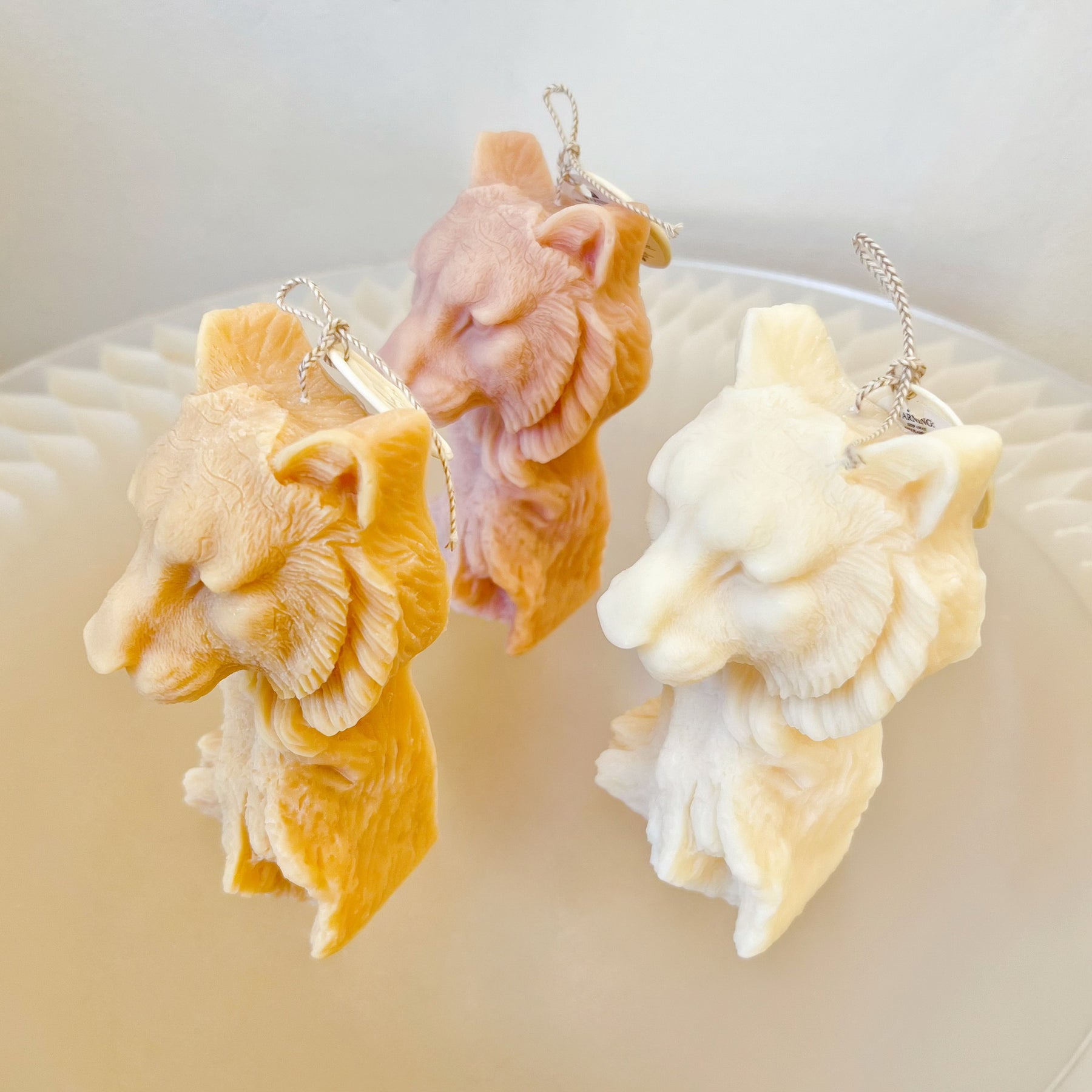 Lion Head Scented Soy Candle, Handmade Animal Candle, LMJ Candles