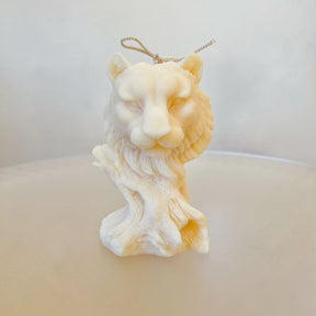 Lion Head Scented Soy Candle, Handmade Animal Candle, LMJ Candles