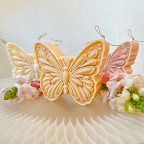 Large Butterfly Scented Soy Candle, Handmade Candle, LMJ Candles