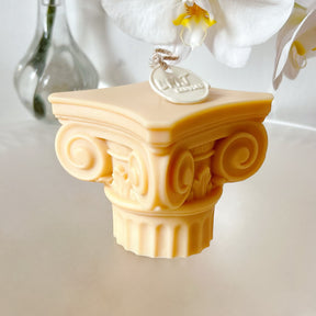 Roman Column Scented Soy Pillar Candle - LMJ Candles