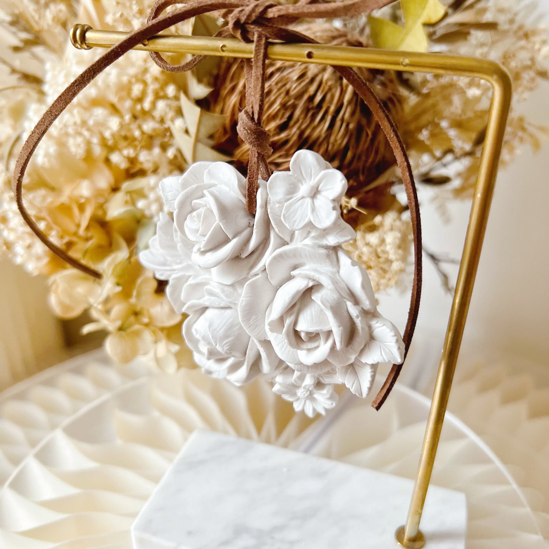 Handmade Rose Flower Home Hanging Diffuser | LMJ Candles