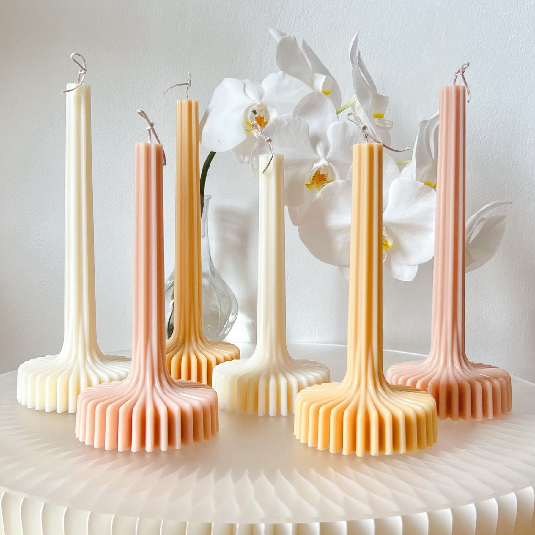 Ribbed Vase Scented Soy Candle, Wedding Candles, LMJ Candles