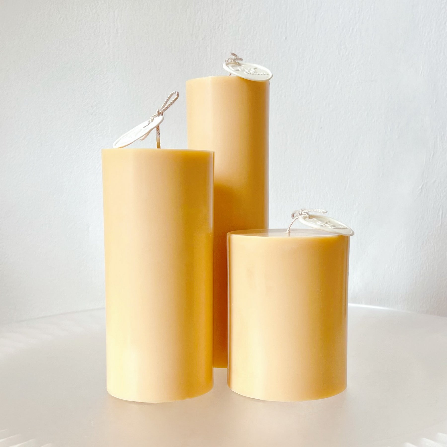 Plain Scented Soy Pillar Candle, Wedding Candles - LMJ Candles