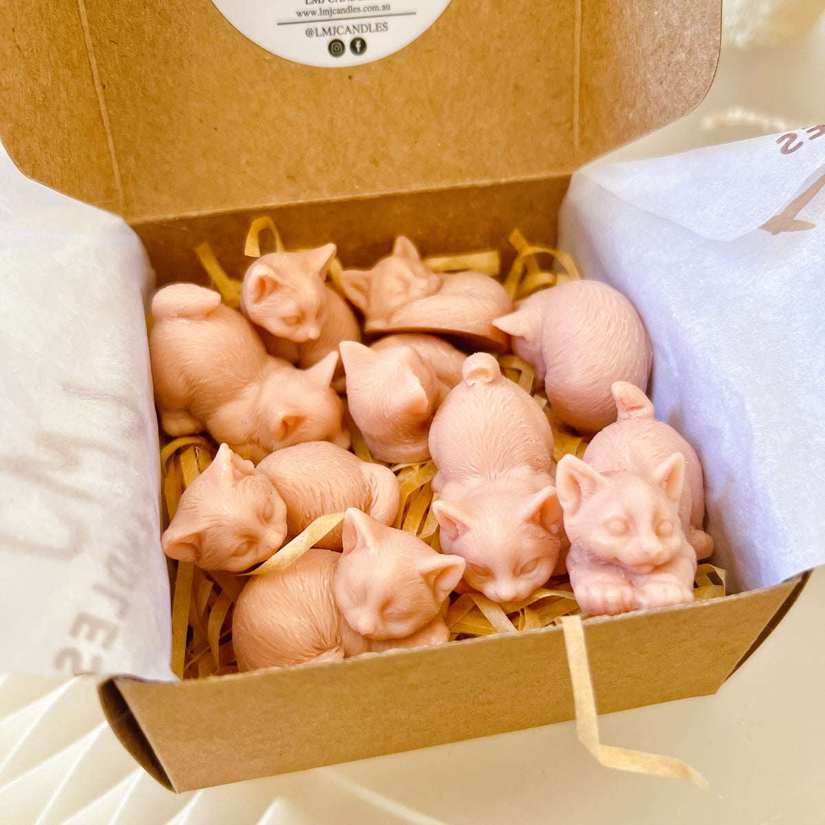 Cute Cat Soy Wax Melts, Wax Tarts, Best Cat Lover Gifts, LMJ Candles
