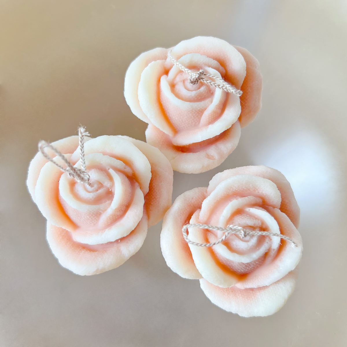 Rose Flower Candle, Decorative Candle, Handmade Scented Soy Wax Candle Australia | LMJ Candles