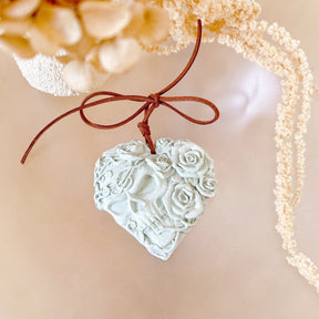 Rose Skull Heart Shaped Air Freshener - Car Hanging Diffuser | LMJ Candles