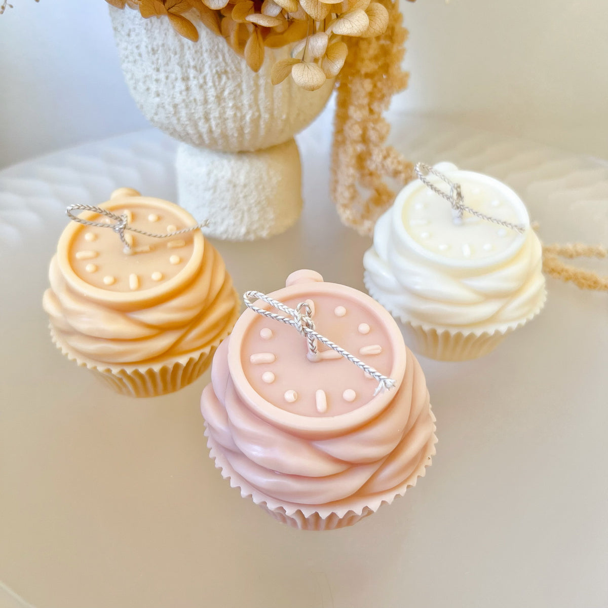 Countdown Cupcake Soy Candle, Decorative Gift, LMJ Candles
