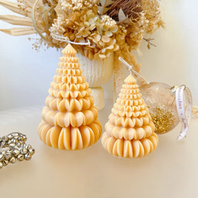 Petal Origami Christmas Tree Candle, Xmas Décor & Gift, LMJ Candles