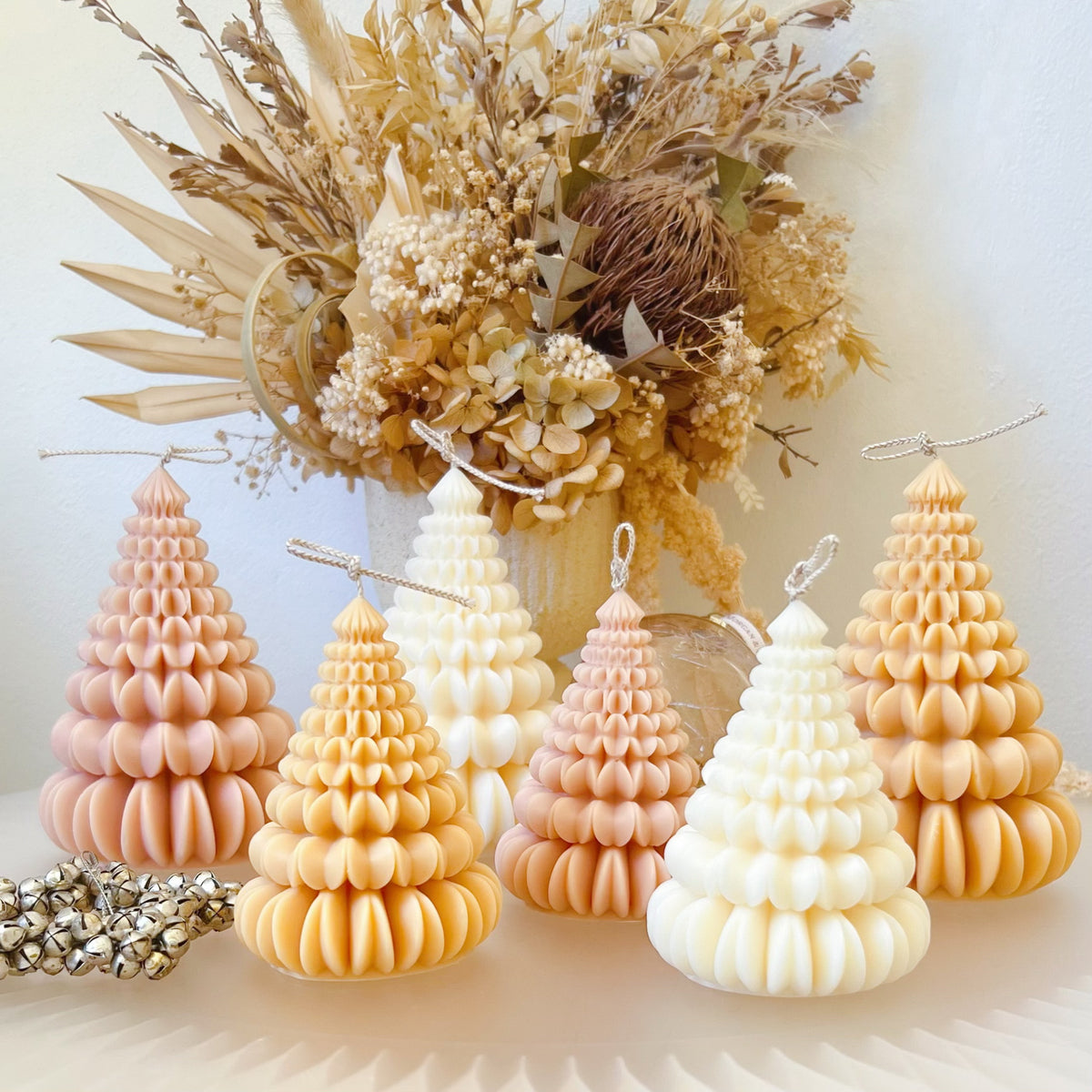Petal Origami Christmas Tree Candle, Xmas Décor & Gift, LMJ Candles