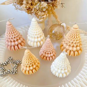 Petal Origami Christmas Tree Candle, Xmas Décor & Gift, LMJ Candles