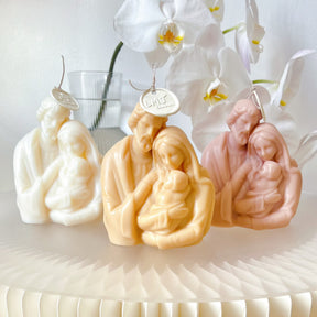 Holy Family Mary, Jesus & Joseph Scented Soy Candle - LMJ Candles