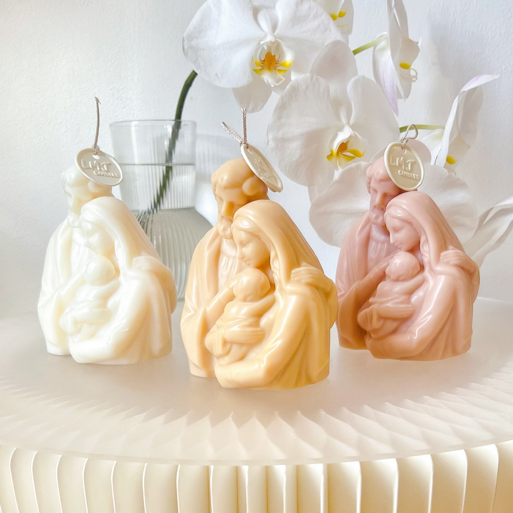 Holy Family Mary, Jesus & Joseph Scented Soy Candle - LMJ Candles