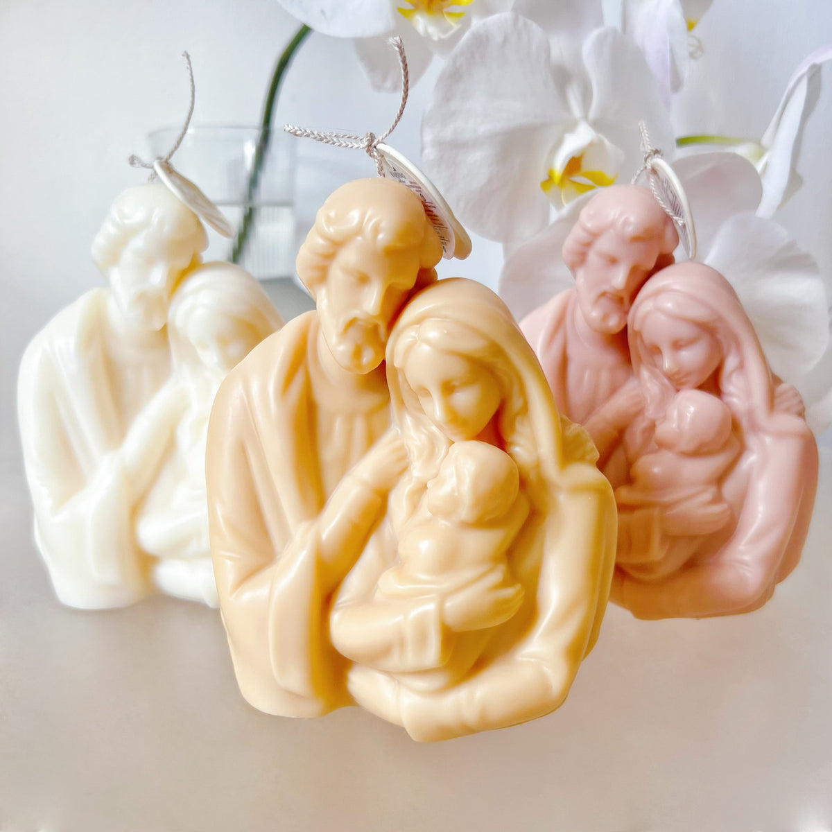 Holy Family Mary, Jesus & Joseph Scented Soy Candle - LMJ Candles