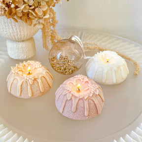Set of 4 Festive Soy Candles, Christmas Décor & Gifts, LMJ Candles