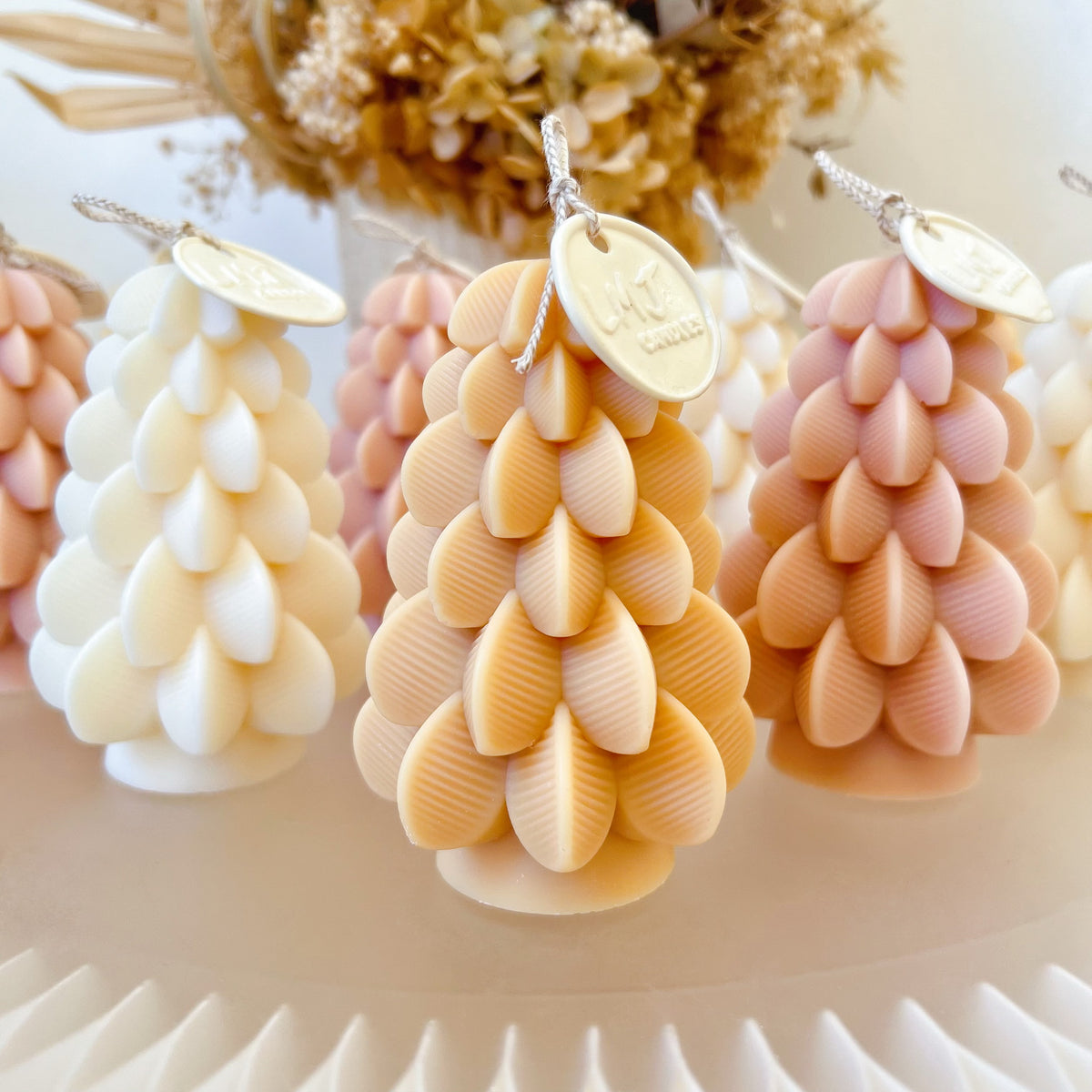 Pinecone Christmas Tree Soy Candle, Xmas Gift, LMJ Candles