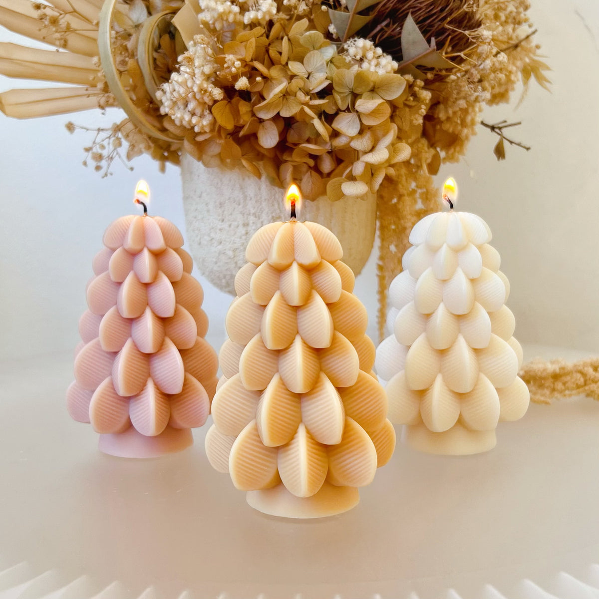 Pinecone Christmas Tree Soy Candle, Xmas Gift, LMJ Candles