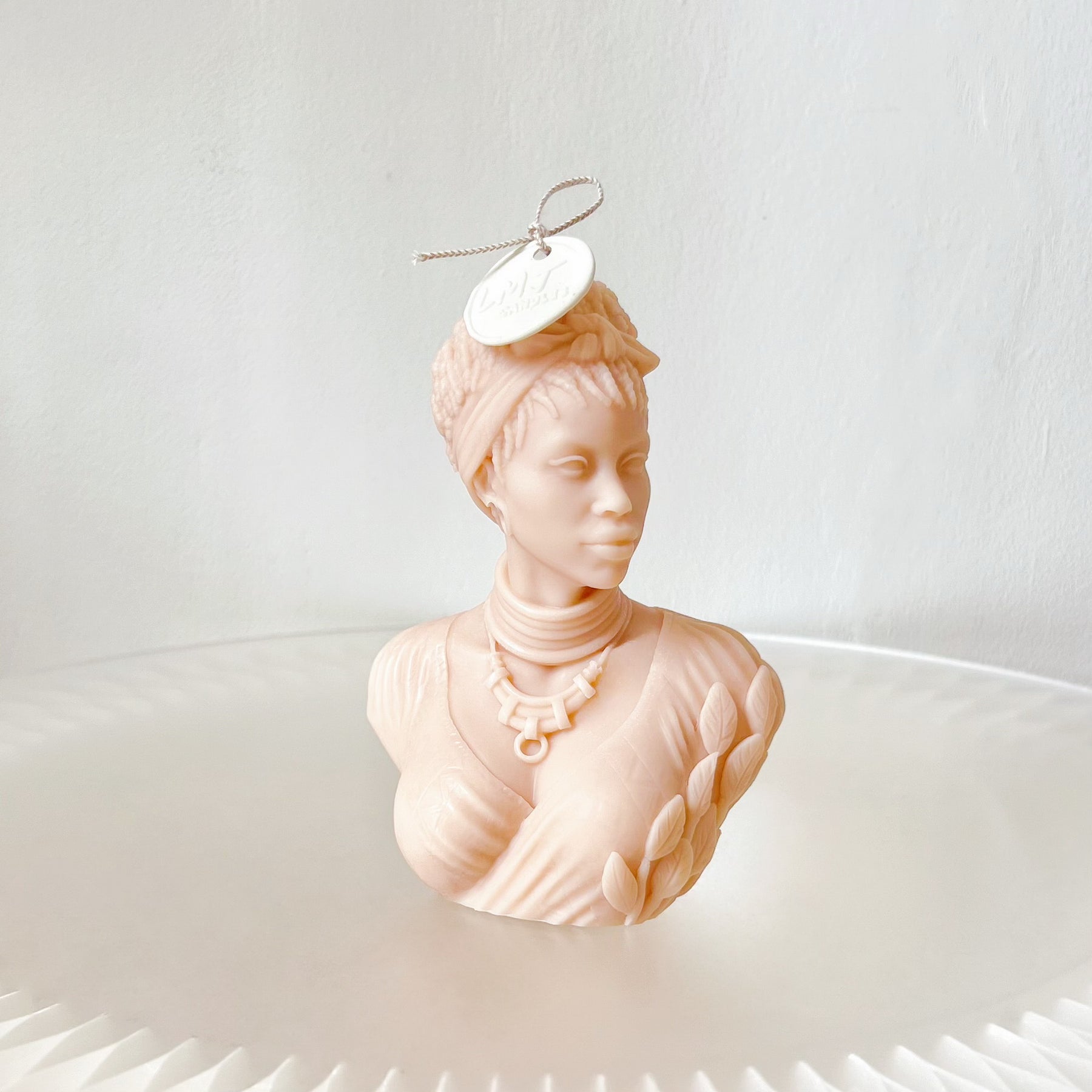 Lady with Choker Scented Soy Candle, African Décor - LMJ Candles