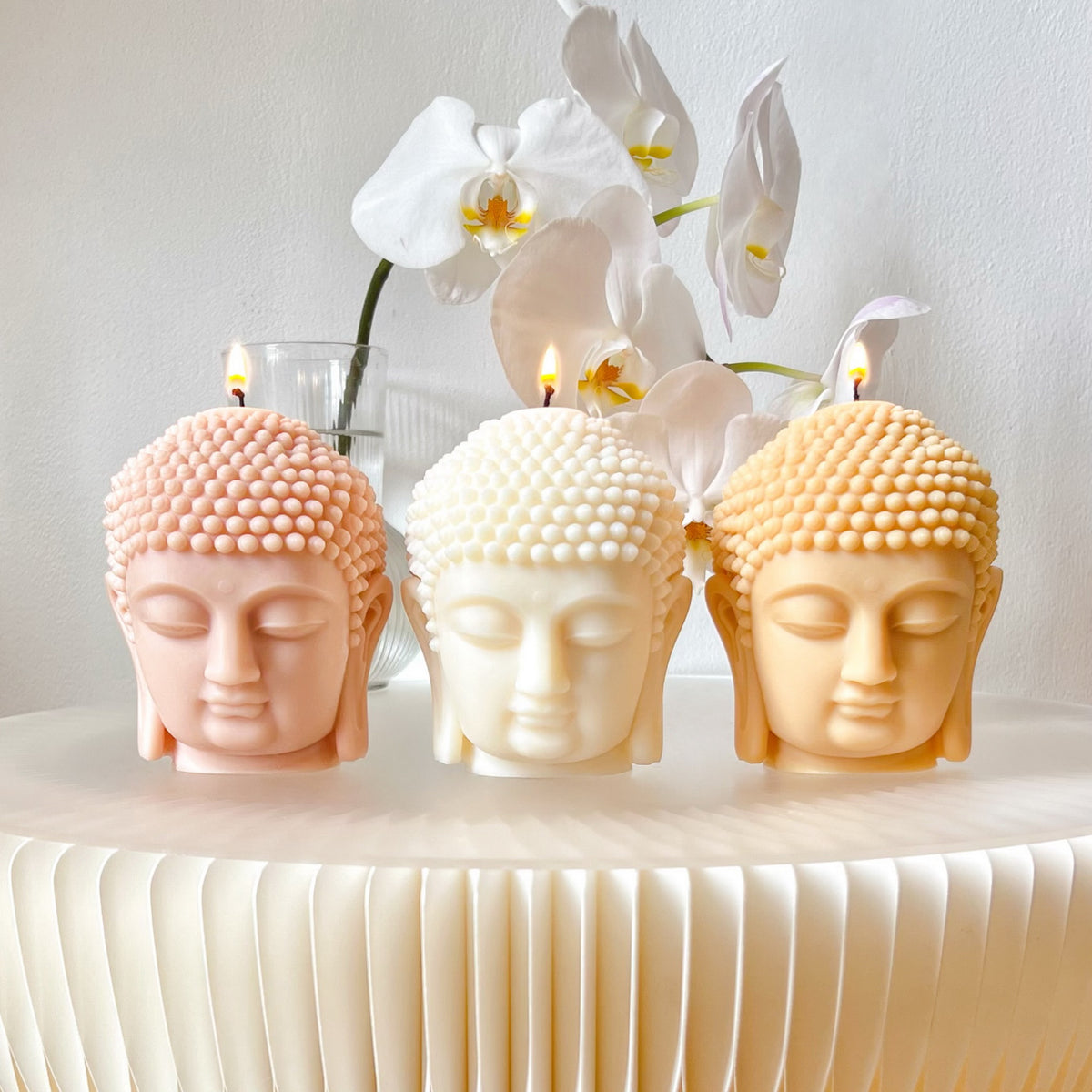 Buddha Statue Scented Soy Candle, Buddhism Décor - LMJ Candles