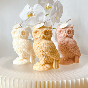 Handmade Large Owl Shaped Scented Soy Candle from LMJ Candles Australia