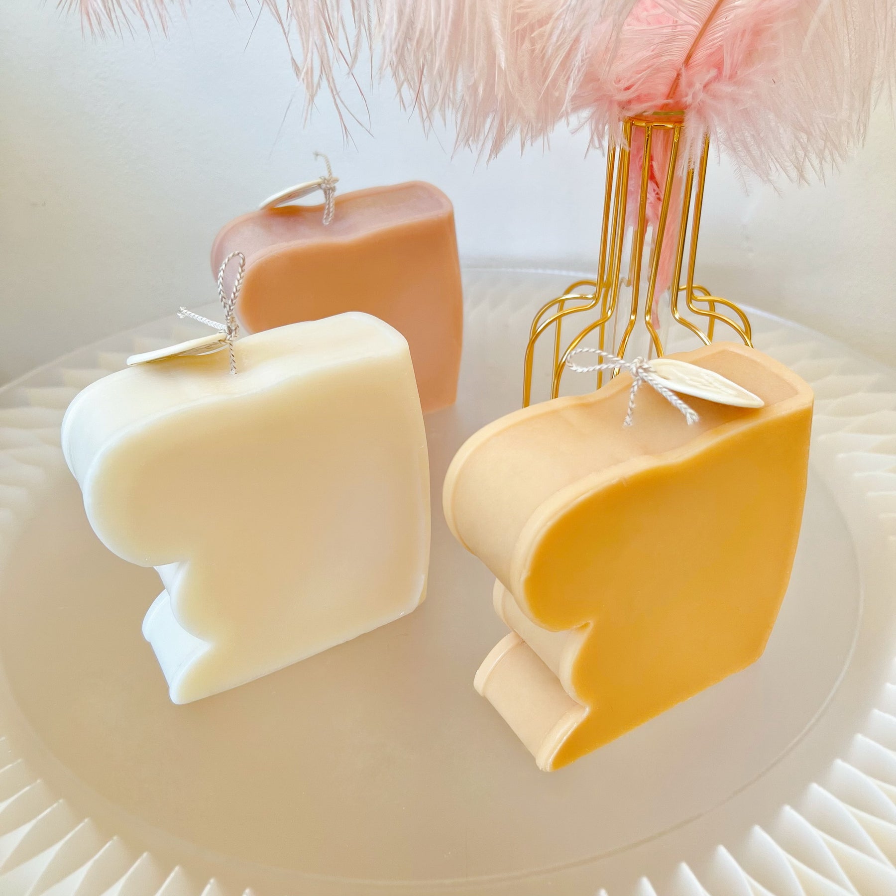 Bunny Book Shaped Scented Soy Candle, Easter Candle, LMJ Candles