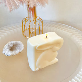 Bunny Book Shaped Scented Soy Candle, Easter Candle, LMJ Candles