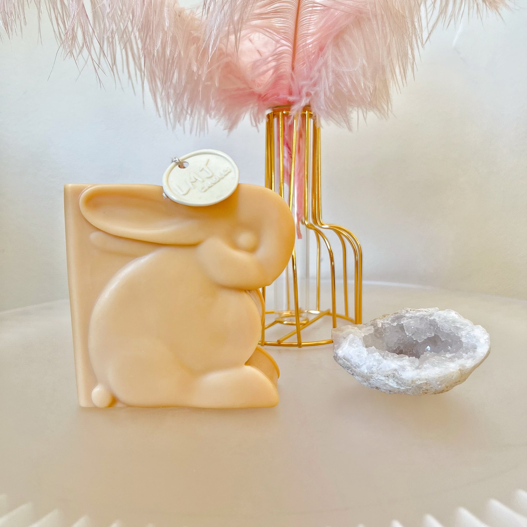 Bunny Book Shaped Scented Soy Candle, Easter Candle, LMJ Candles