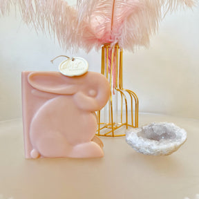 Bunny Book Shaped Scented Soy Candle, Easter Candle, LMJ Candles